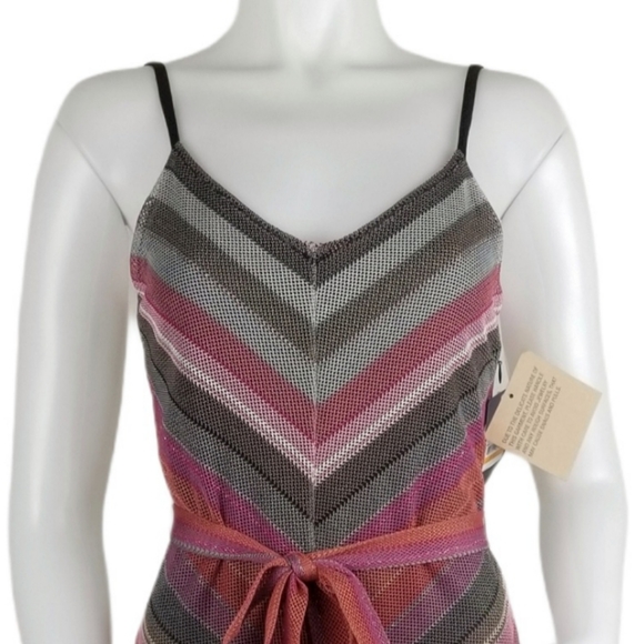 Rachel Rachel Roy Finn Metallic Striped Dress NWT - Picture 3 of 13